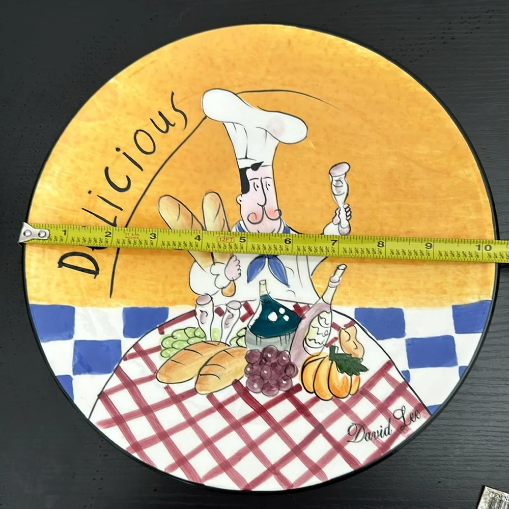 Signed David Lee 10.5” Chef Plate